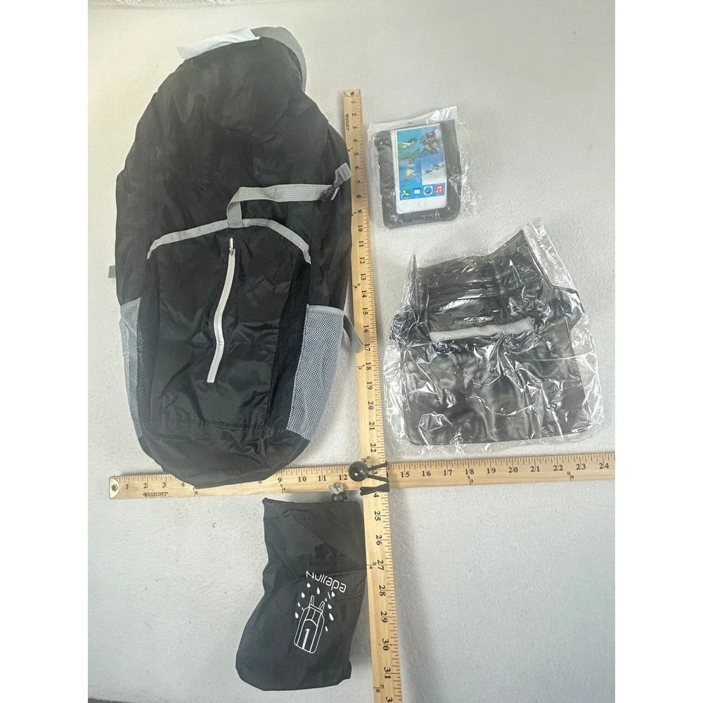 Nulapa Waterproof Dry Bag Set Unisex OS Black Lightweight